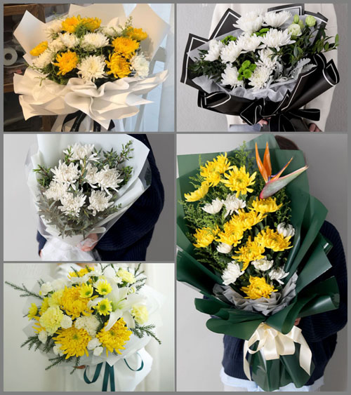 湖北武汉市新洲区仓埠街道林岗村白事花束代送